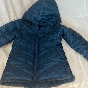 Gently used The North Face blue jacket